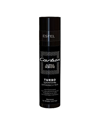 Estel Professional Alpha Homme Carbon - TURBO-шампунь для волос и тела 250 мл - hairs-russia.ru